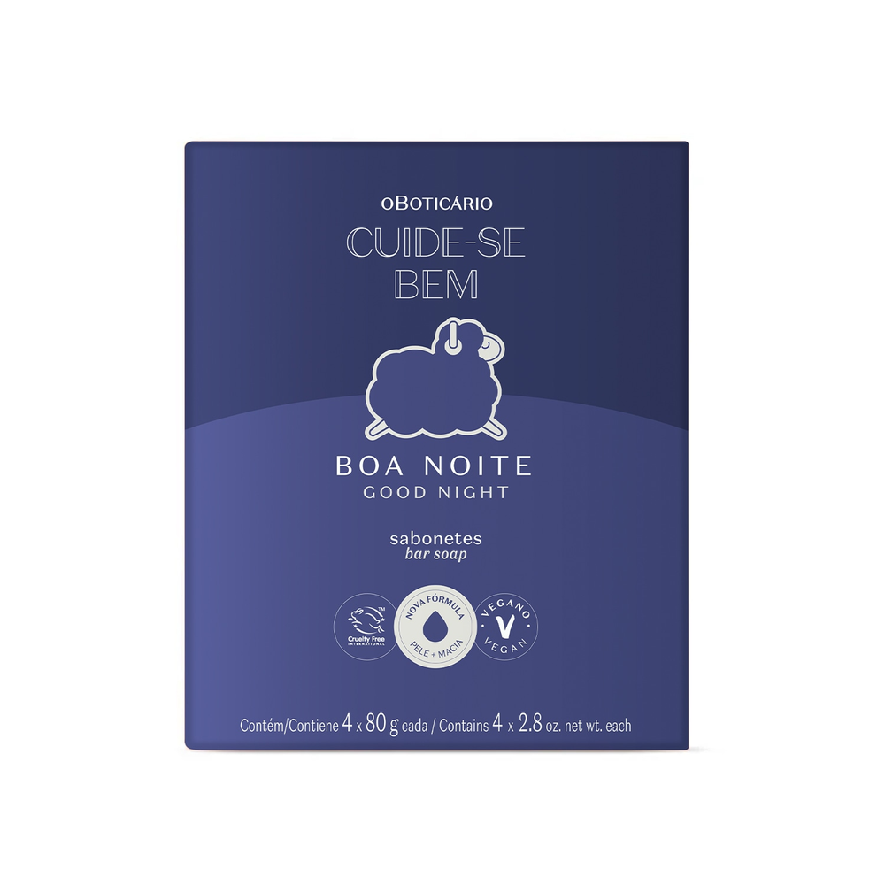 Sabonetes em Barra Cuide-se Boa Noite 4x80g Sabonetes em Barra Cuide-se Boa Noite 4x80g