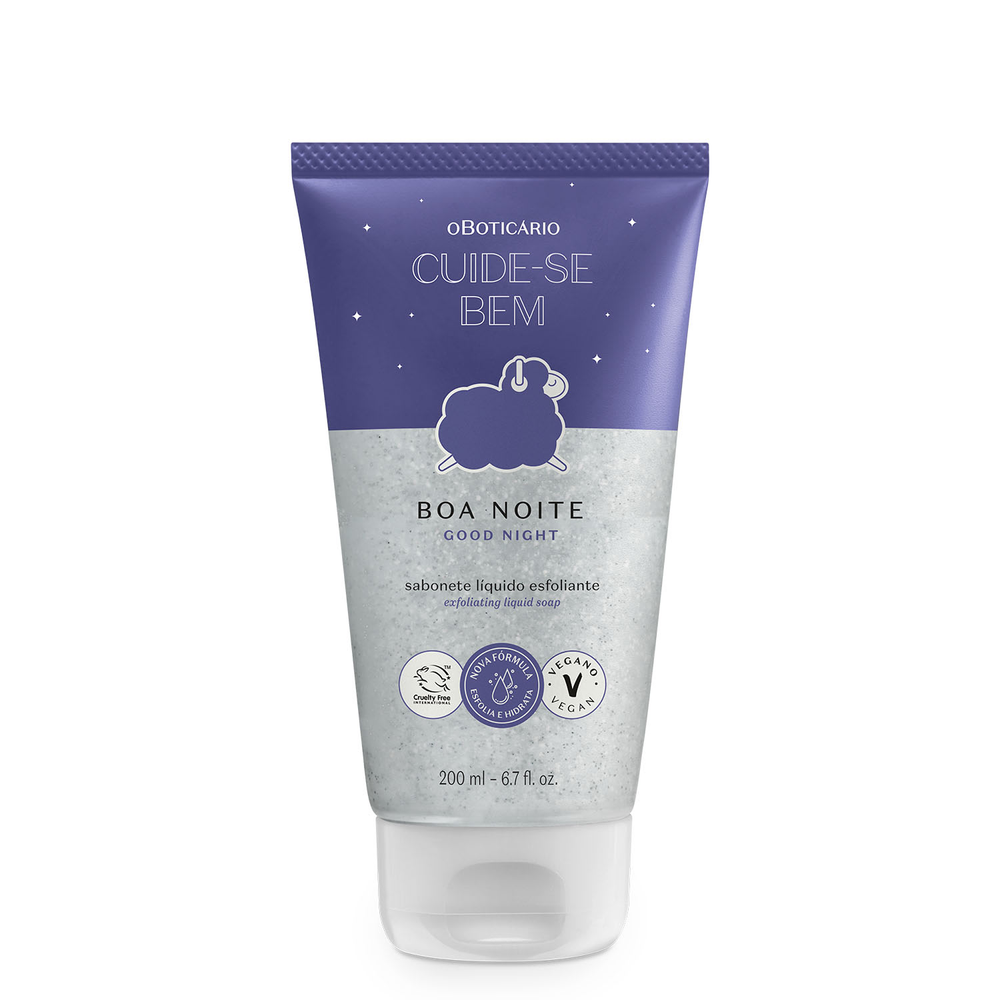 Sabonete Líquido Esfoliante Cuide-se Bem Boa Noite 200ml