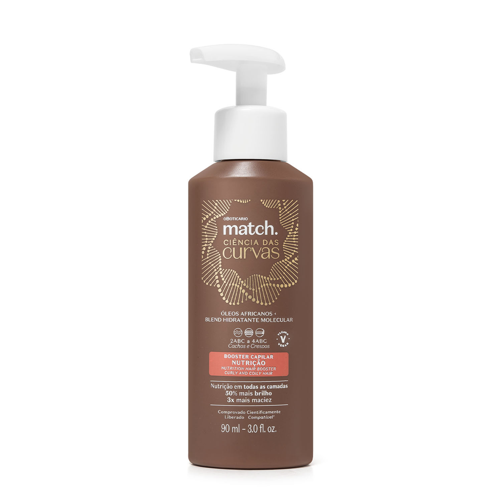 Booster Capilar Nutrição Match Ciência das Curvas 90ml Booster Capilar Nutrição Match Ciência das Curvas 90ml