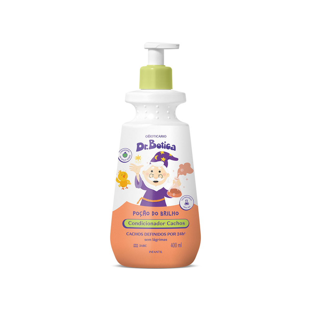 Condicionador Infantil Cabelos Cacheados 3 ABC Dr.Botica Poção do Brilho 400ml Condicionador Infantil Cabelos Cacheados 3 ABC Dr.Botica Poção do Brilho 400ml