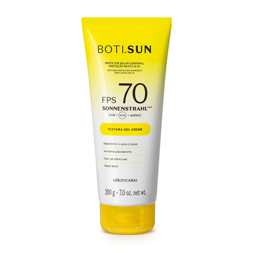 Protetor Solar Corporal FPS70 Boti.Sun 200g Protetor Solar Corporal FPS70 Boti.Sun 200g