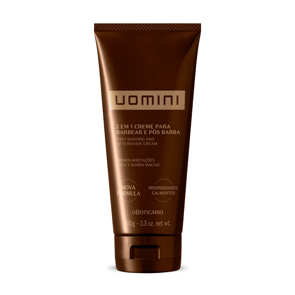Creme Para Barbear e Pós Barba 2 em 1 Uomini 100g Creme Para Barbear e Pós Barba 2 em 1 Uomini 100g