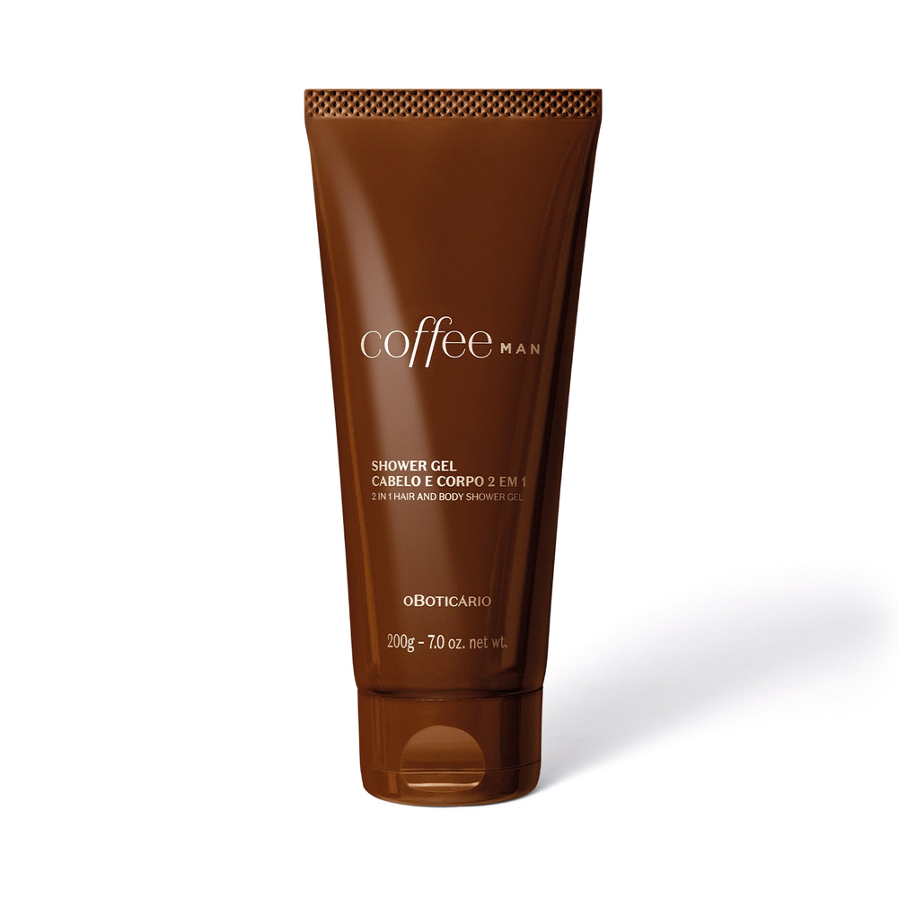 Shower Gel Cabelo e Corpo 2 em 1 Coffee Man 200g Shower Gel Cabelo e Corpo 2 em 1 Coffee Man 200g