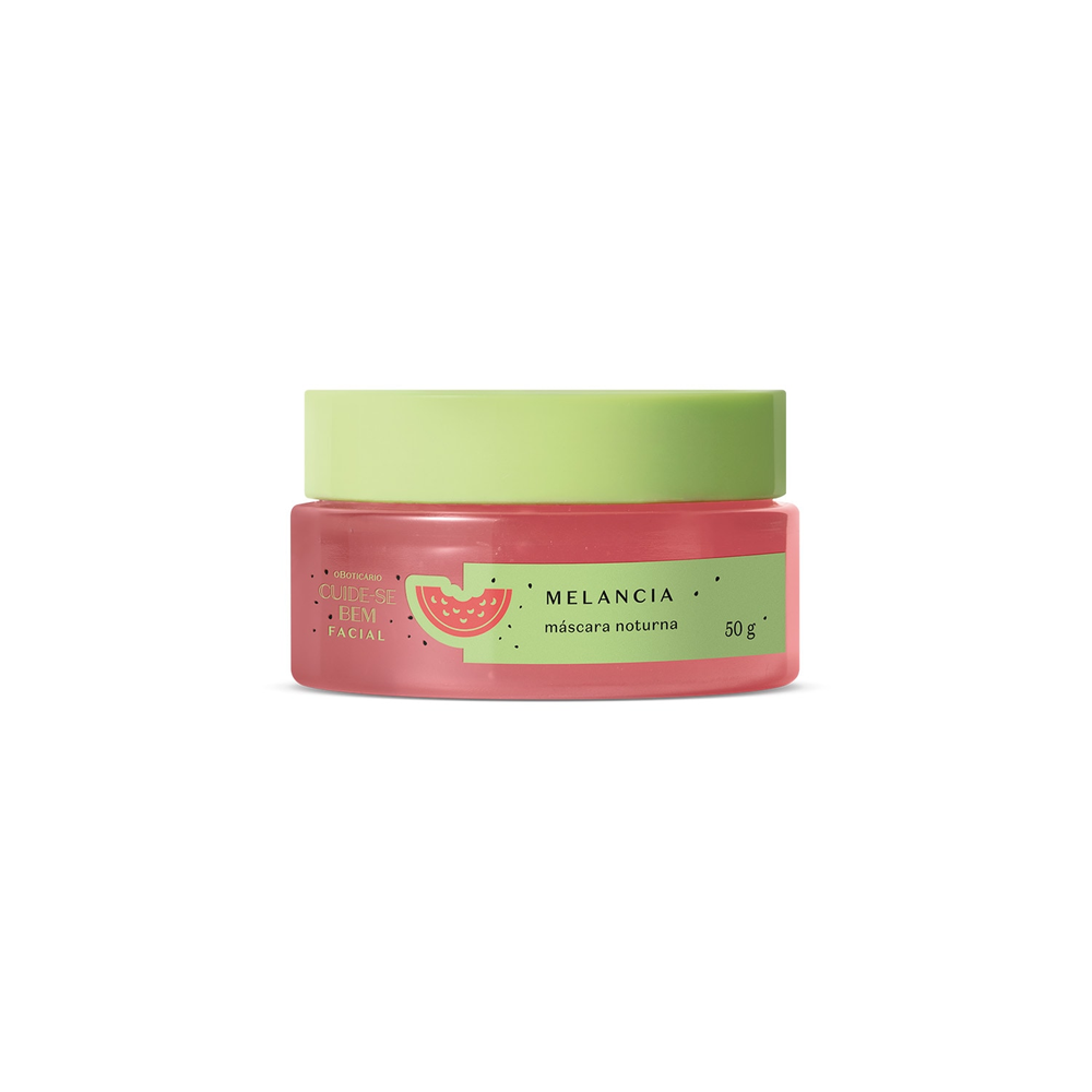 Máscara Facial Noturna Cuide-se Bem Melancia 50g Máscara Facial Noturna Cuide-se Bem Melancia 50g