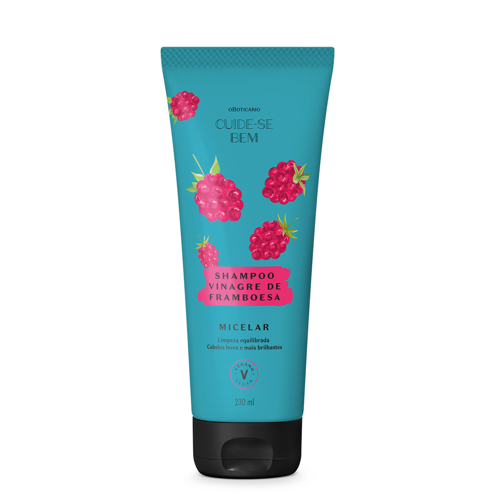 Shampoo Vinagre de Framboesa Cuide-se Bem Feira 230ml Shampoo Vinagre de Framboesa Cuide-se Bem Feira 230ml