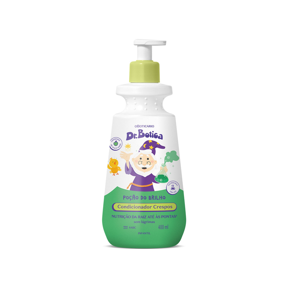 Condicionador Infantil Cabelos Crespos 4 ABC Dr.Botica Poção do Brilho 400ml Condicionador Infantil Cabelos Crespos 4 ABC Dr.Botica Poção do Brilho 400ml