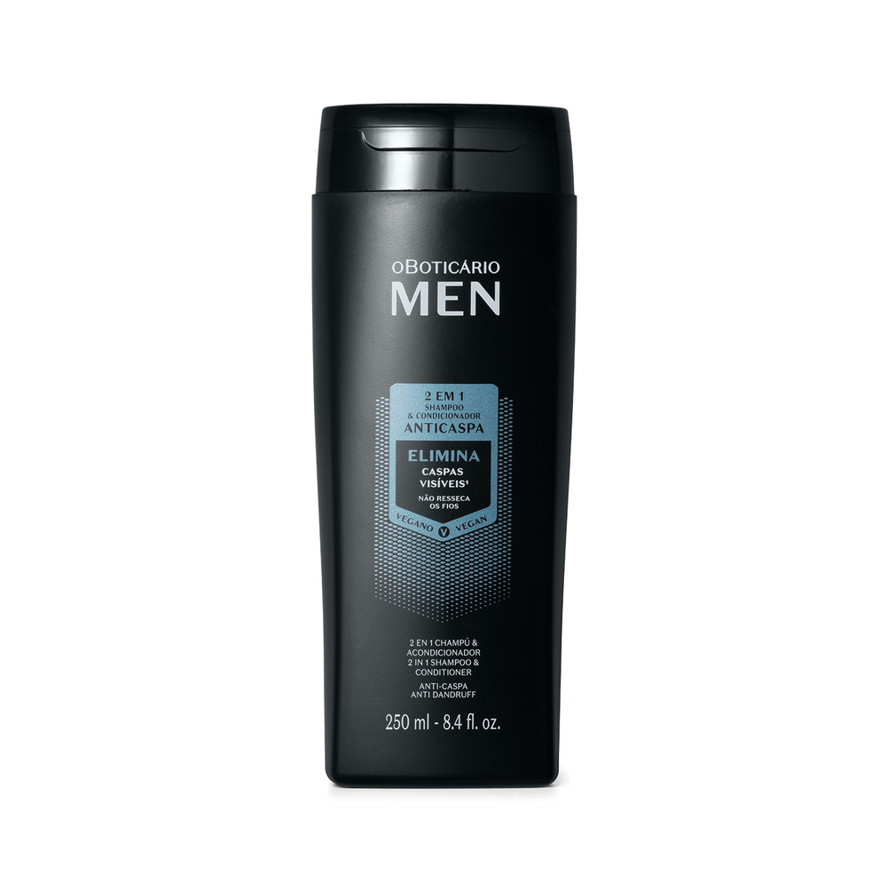Shampoo E Condicionador Anticaspa 2 em 1 Men 250ml Shampoo E Condicionador Anticaspa 2 em 1 Men 250ml