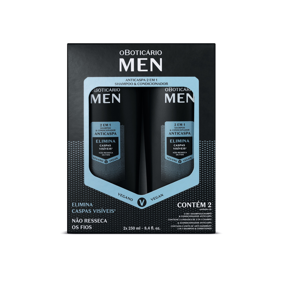 Kit Shampoo E Condicionador 2 em 1 Men (2 itens) Kit Shampoo E Condicionador 2 em 1 Men (2 itens)