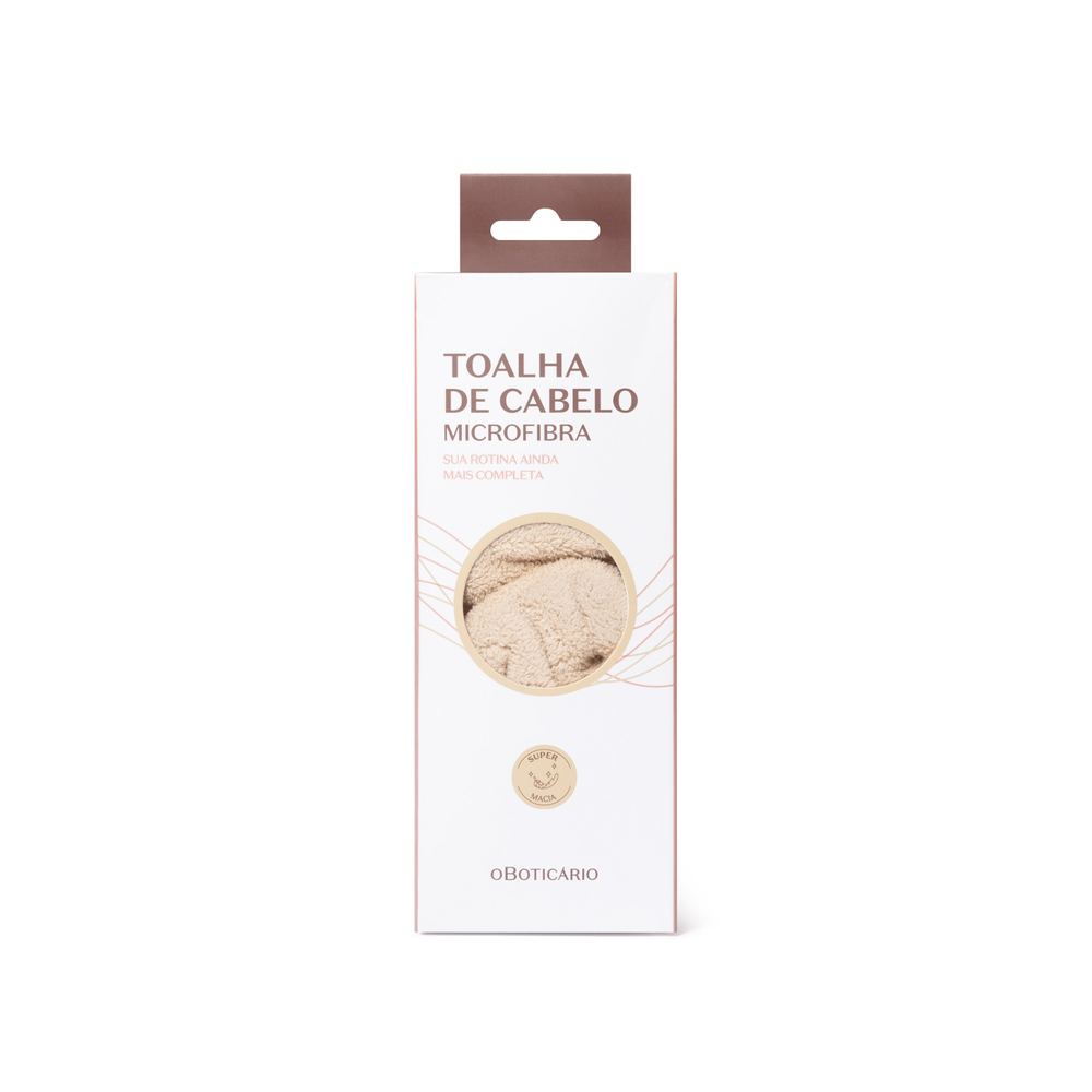Toalha de Cabelo Microfibra O Boticário Toalha de Cabelo Microfibra O Boticário