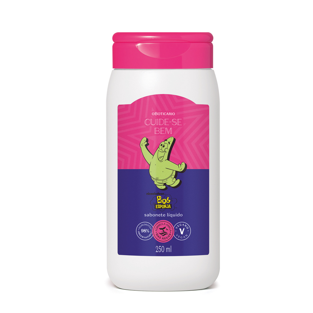 Sabonete Líquido Corporal Cuide-se Bem Bob Esponja Patrick Estrela 250ml Sabonete Líquido Corporal Cuide-se Bem Bob Esponja Patrick Estrela 250ml