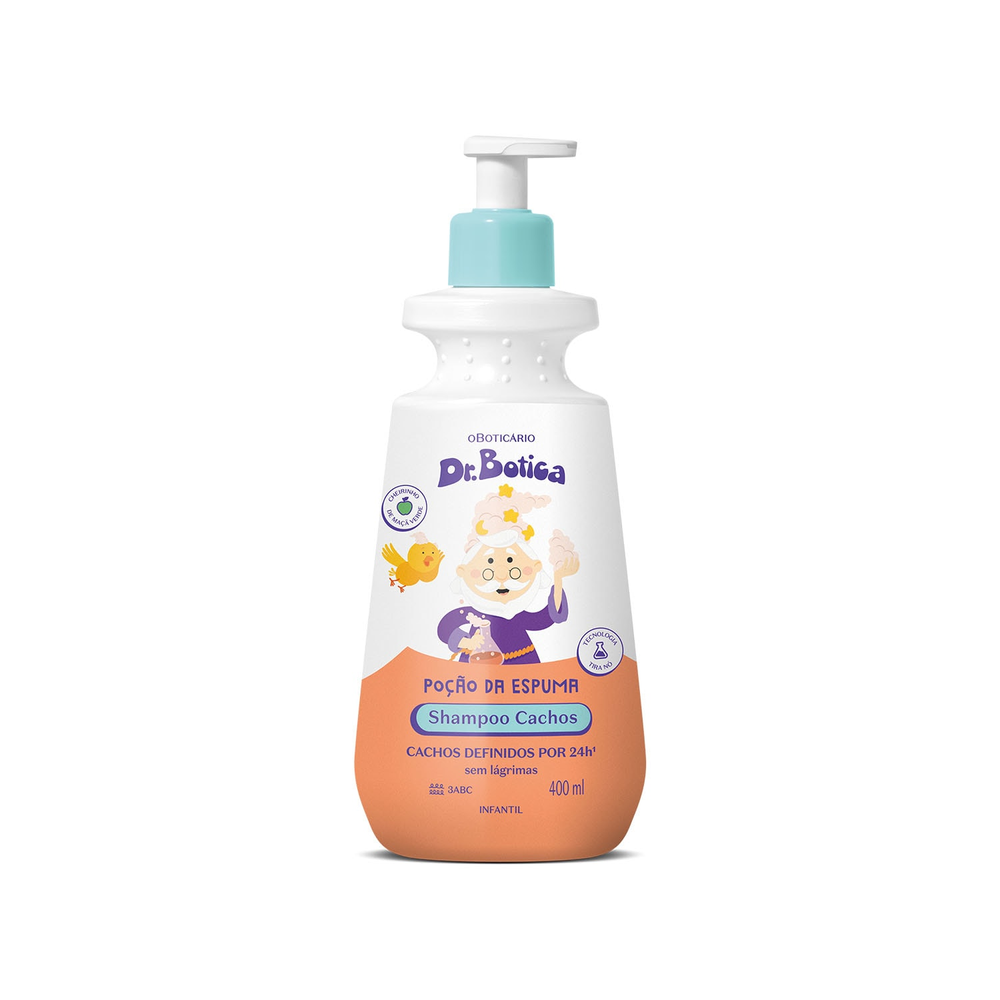 Shampoo Infantil Cabelos Cacheados 3 ABC Dr.Botica Poção da Espuma 400ml Shampoo Infantil Cabelos Cacheados 3 ABC Dr.Botica Poção da Espuma 400ml