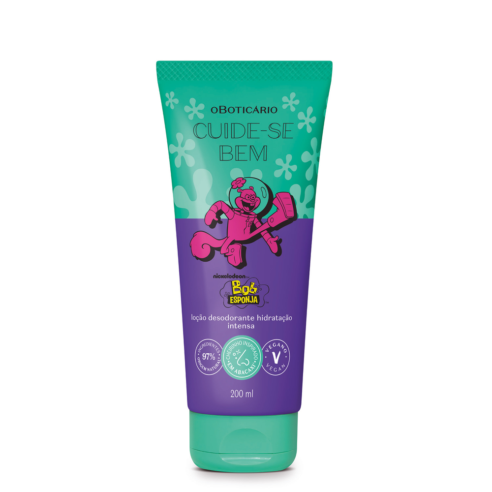 Loção Desodorante Hidratante Cuide-se Bem Bob Esponja Sandy Bochechas 200ml Loção Desodorante Hidratante Cuide-se Bem Bob Esponja Sandy Bochechas 200ml