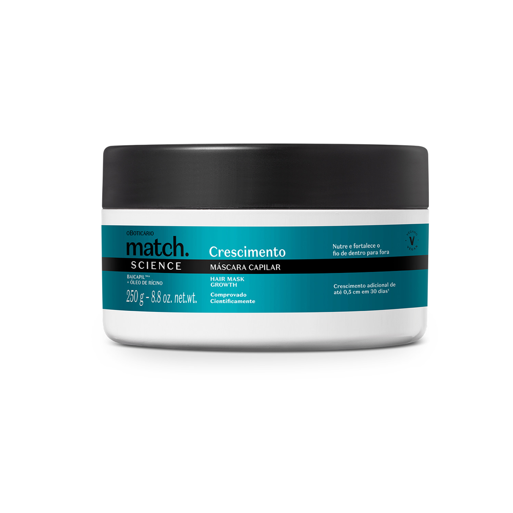 Máscara Capilar Match Science Crescimento 250g Máscara Capilar Match Science Crescimento 250g
