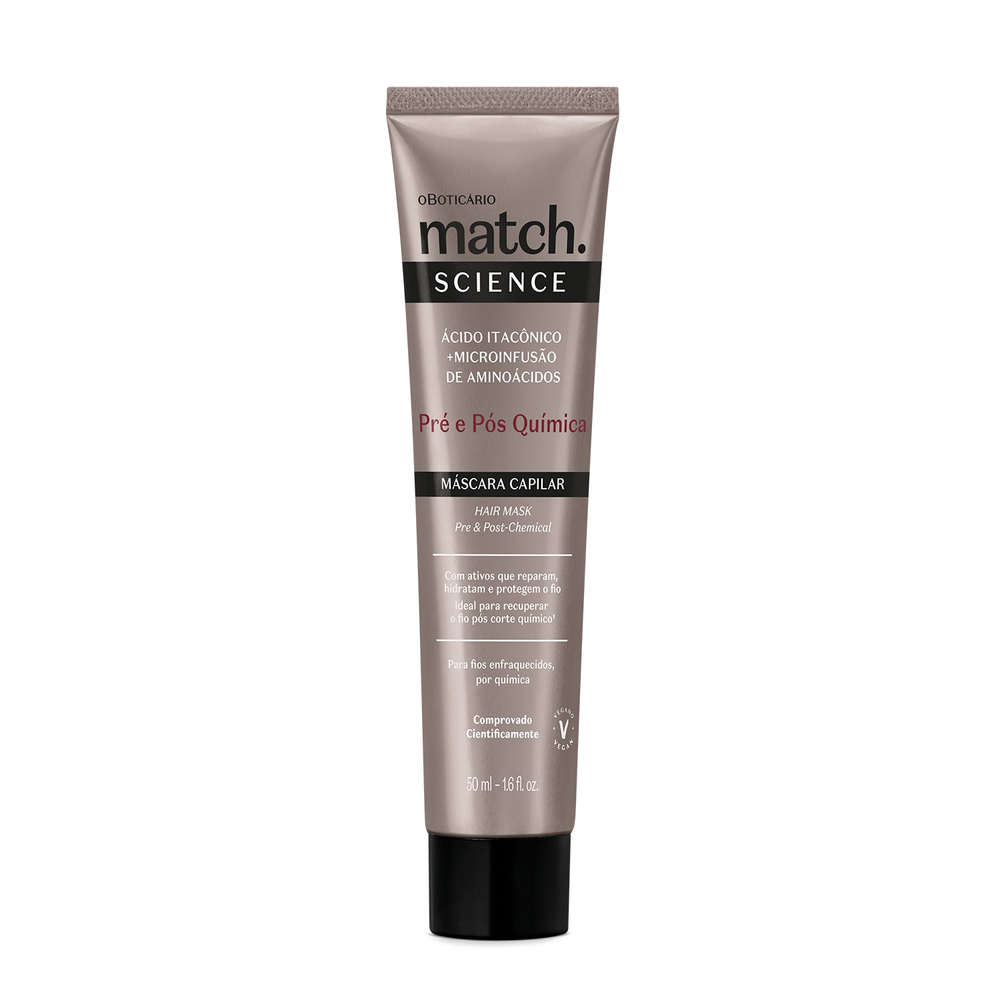 Máscara Capilar Match Science Pré e Pós-Química 50ml