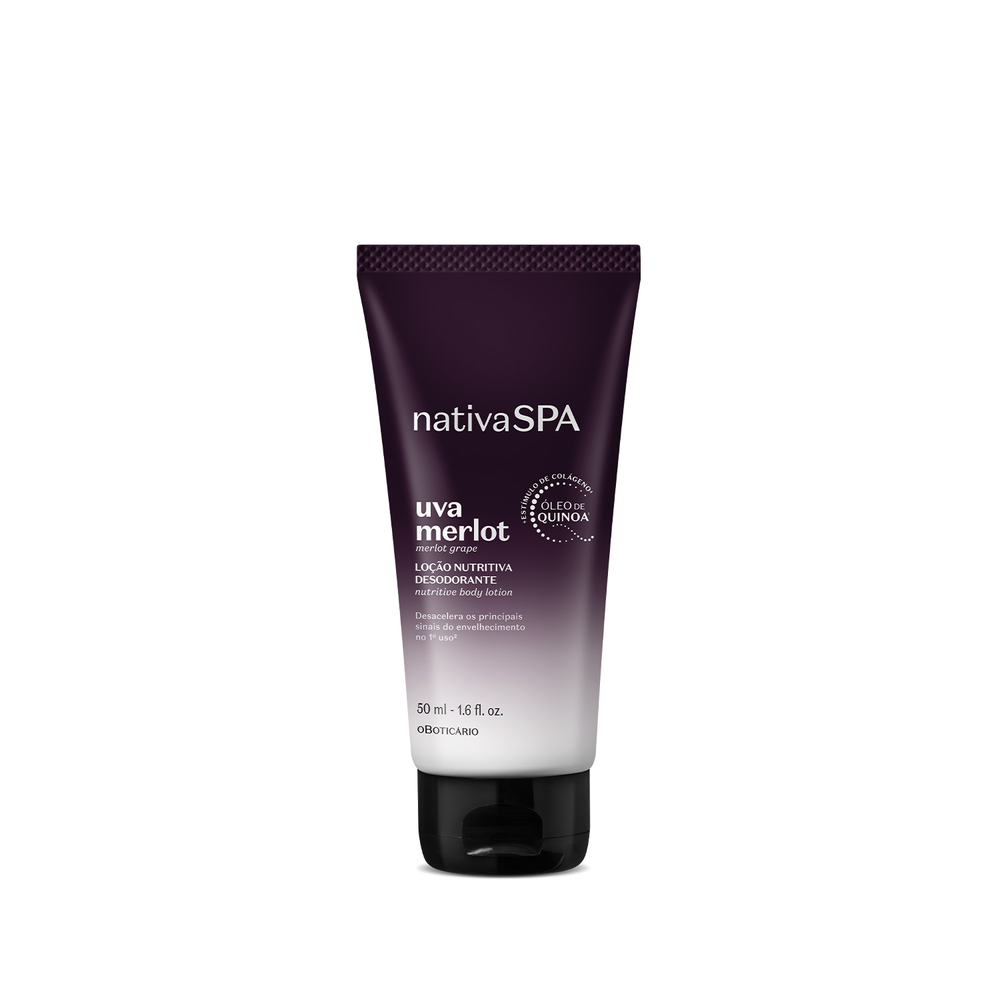 Loção Nutritiva Desodorante Nativa Spa Uva Merlot 50ml Loção Nutritiva Desodorante Nativa Spa Uva Merlot 50ml