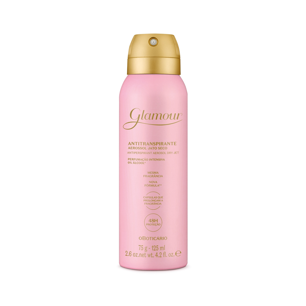 Desodorante Antitranspirante Aerossol Glamour 75g/125ml