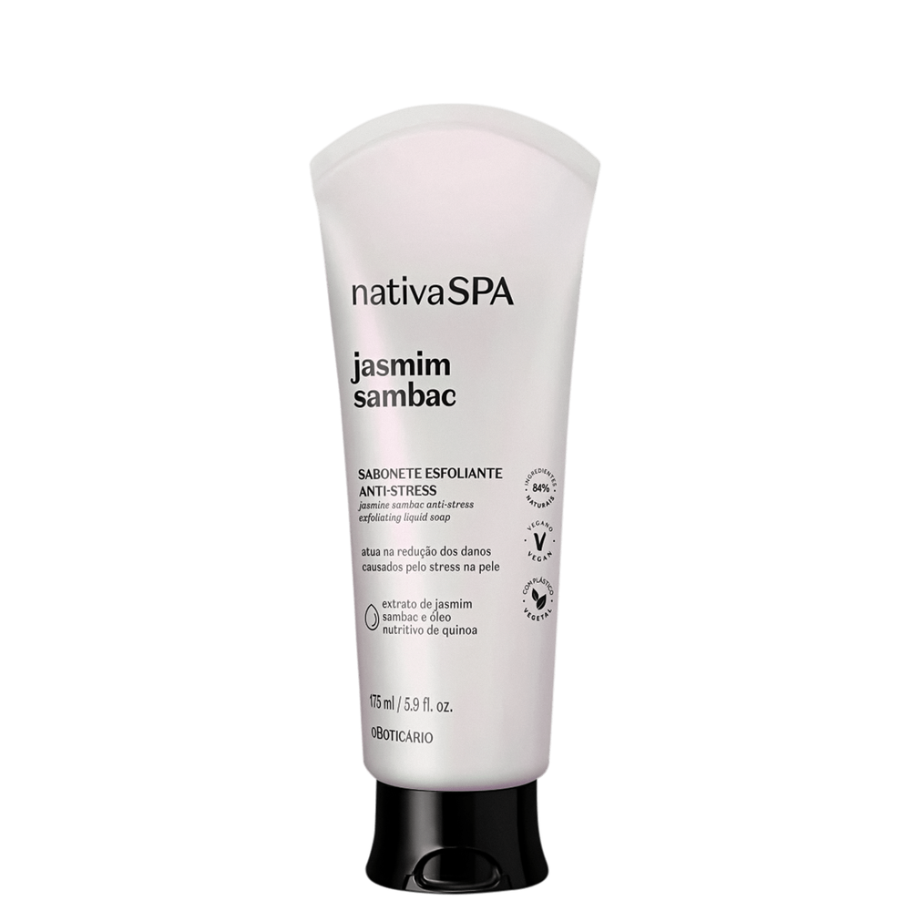 Sabonete Líquido Esfoliante Corporal Anti-stress Nativa SPA Jasmim Sambac 175ml Sabonete Líquido Esfoliante Corporal Anti-stress Nativa SPA Jasmim Sambac 175ml