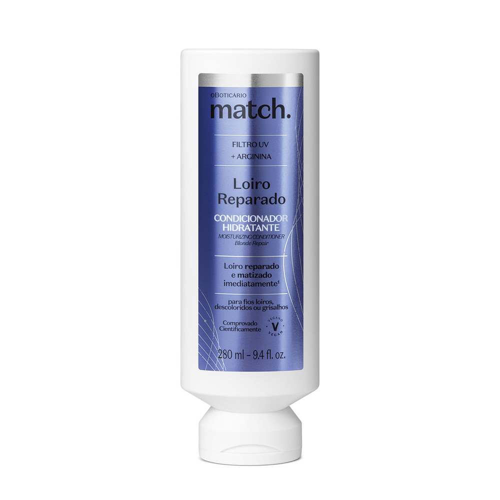Condicionador Hidratante Match Loiro Reparado 280ml Condicionador Hidratante Match Loiro Reparado 280ml