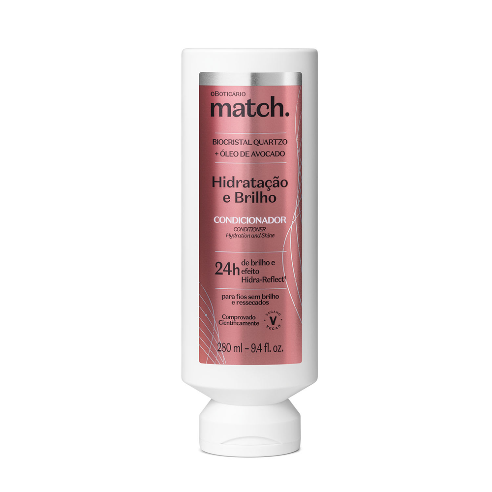 Condicionador Match Hidratação e Brilho 280ml Condicionador Match Hidratação e Brilho 280ml