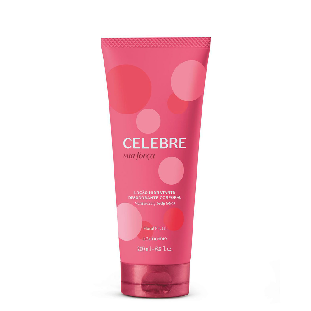 Loção Hidratante Desodorante Corporal Feminina Celebre Sua Força 200ml Loção Hidratante Desodorante Corporal Feminina Celebre Sua Força 200ml