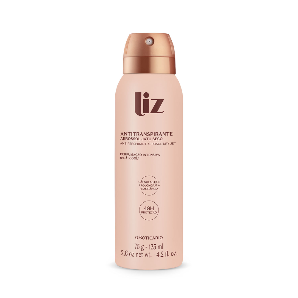 Desodorante Antitranspirante Aerossol Liz 75g/125ml