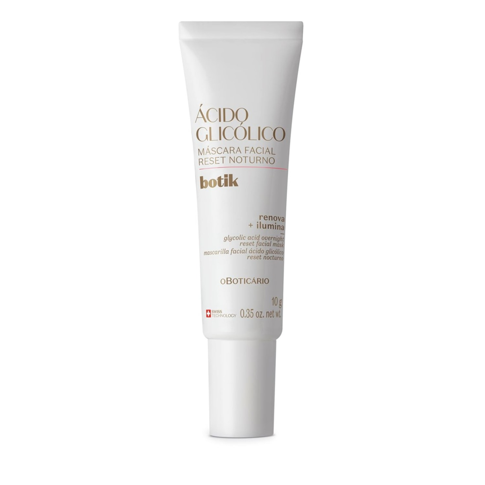 Máscara Facial Reset Noturno Botik Ácido Glicólico Máscara Facial Reset Noturno Botik Ácido Glicólico