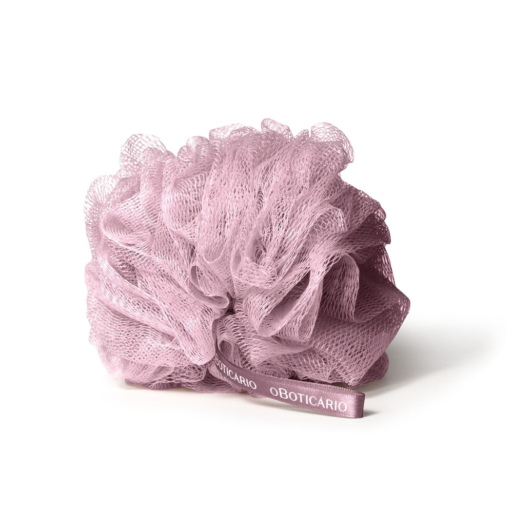 Esponja De Banho Rosa Com Alça O Boticário