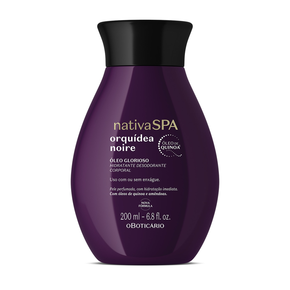 Óleo Glorioso Hidratante Desodorante Corporal Nativa Spa Orquídea Noire 200ml Óleo Glorioso Hidratante Desodorante Corporal Nativa Spa Orquídea Noire 200ml