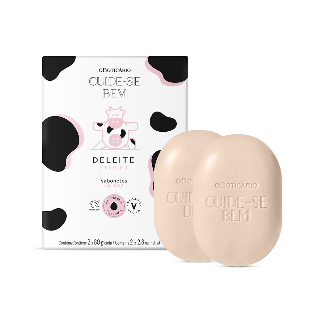 Sabonete Em Barra Cuide-Bem Deleite 2x80g Sabonete Em Barra Cuide-Bem Deleite 2x80g