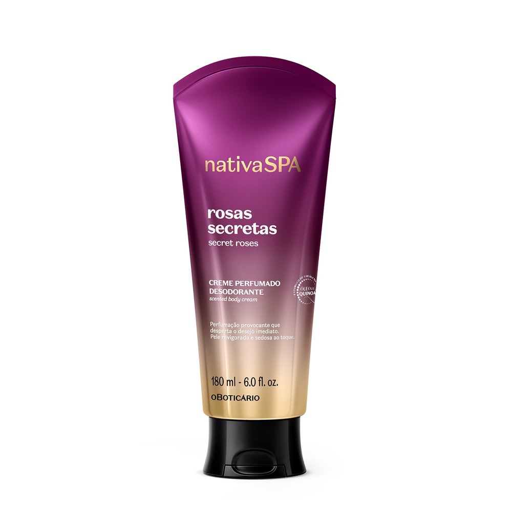 Creme Perfumado Desodorante Corporal Nativa Rosas Secretas 180ml Creme Perfumado Desodorante Corporal Nativa Rosas Secretas 180ml