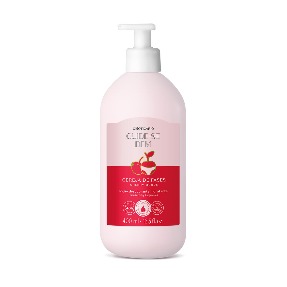 Loção Desodorante Hidratante Corporal Cuide-se Bem Cereja De Fases 400ml Loção Desodorante Hidratante Corporal Cuide-se Bem Cereja De Fases 400ml