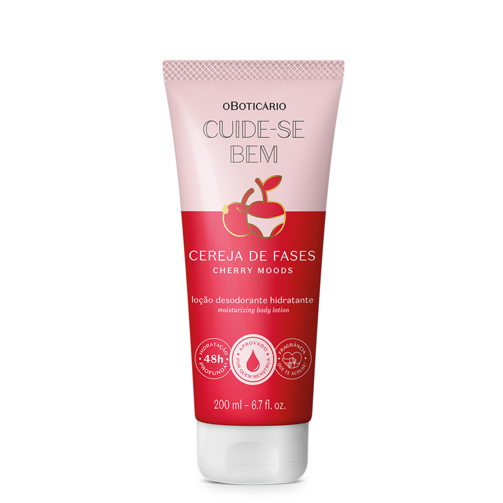 Loção Desodorante Hidratante Corporal Cuide-se Bem Cereja De Fases 200ml Loção Desodorante Hidratante Corporal Cuide-se Bem Cereja De Fases 200ml