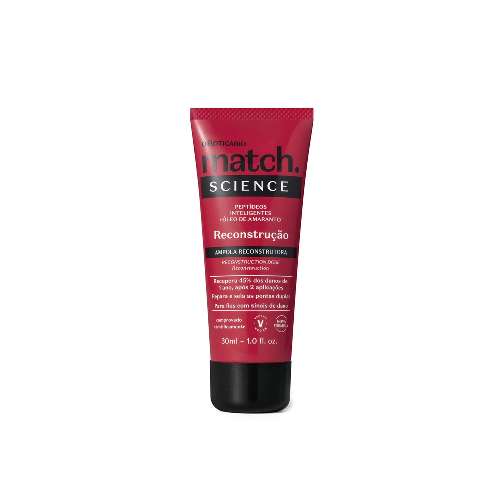 Ampola Capilar Match Science Reconstrução 30ml Ampola Capilar Match Science Reconstrução 30ml