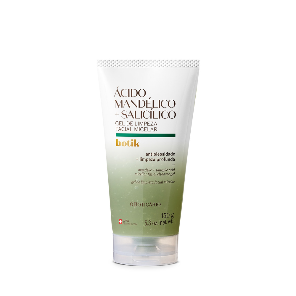 Gel de Limpeza Facial Micelar Ácido Mandélico + Salicílico Botik 150g Gel de Limpeza Facial Micelar Ácido Mandélico + Salicílico Botik 150g