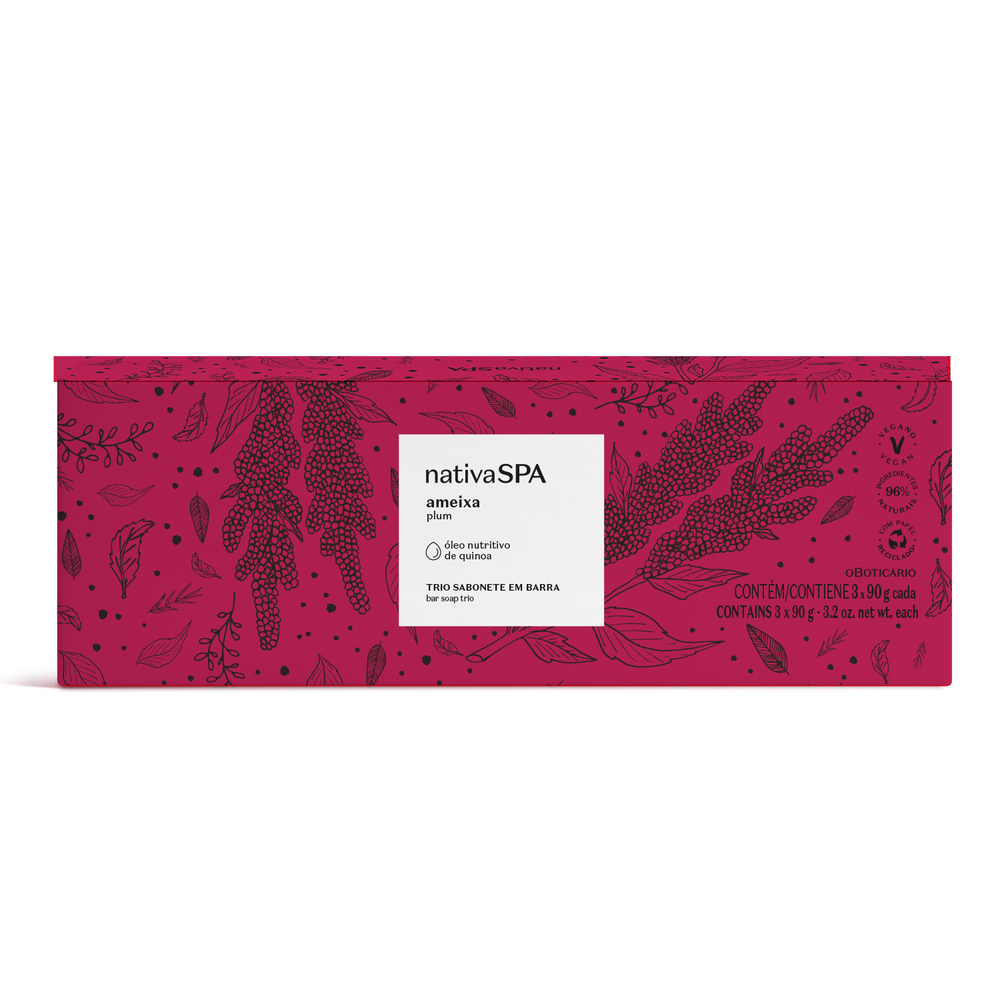Sabonetes Em Barra Ameixa Plum 3x90g