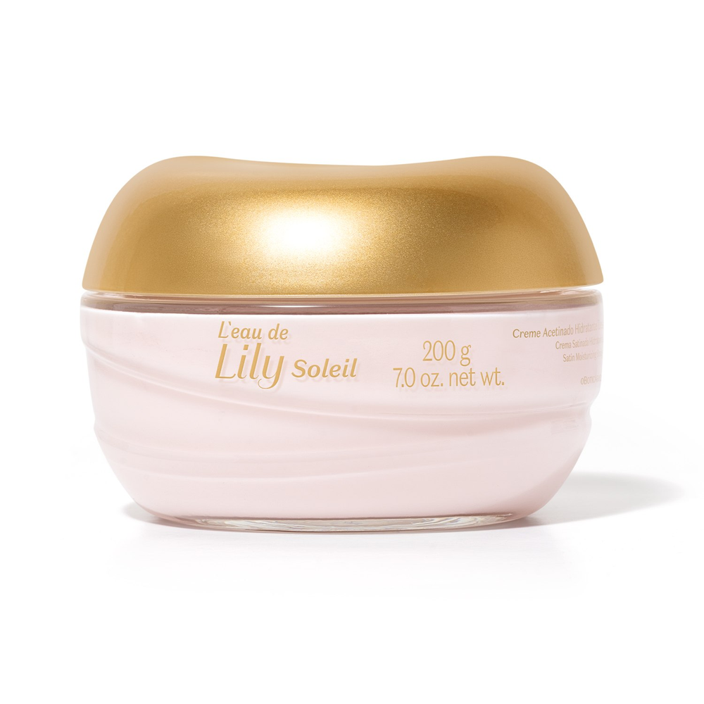 Creme Acetinado Hidratante Desodorante Corporal L'eau de Lily Soleil 200g Creme Acetinado Hidratante Desodorante Corporal L'eau de Lily Soleil 200g