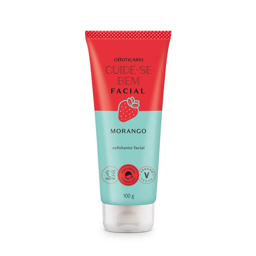 Esfoliante Facial Cuide-se Bem Feira Morango 100g Esfoliante Facial Cuide-se Bem Feira Morango 100g