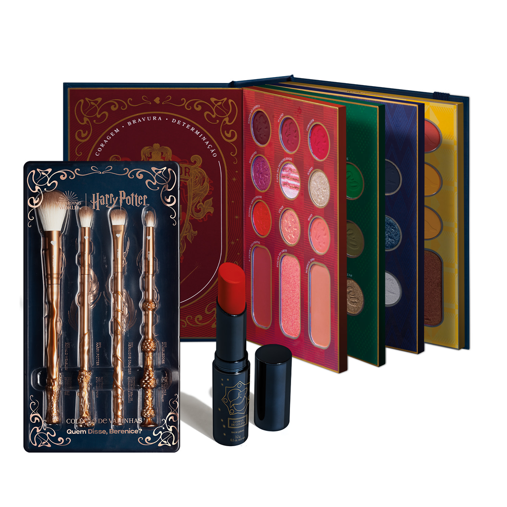 Combo Harry Potter Quem Disse, Berenice?: Balm Labial Vermelho 3,2g + Delineador Líquido Branco Iluminado 7ml Combo Harry Potter Quem Disse, Berenice?: Balm Labial Vermelho 3,2g + Delineador Líquido Branco Iluminado 7ml