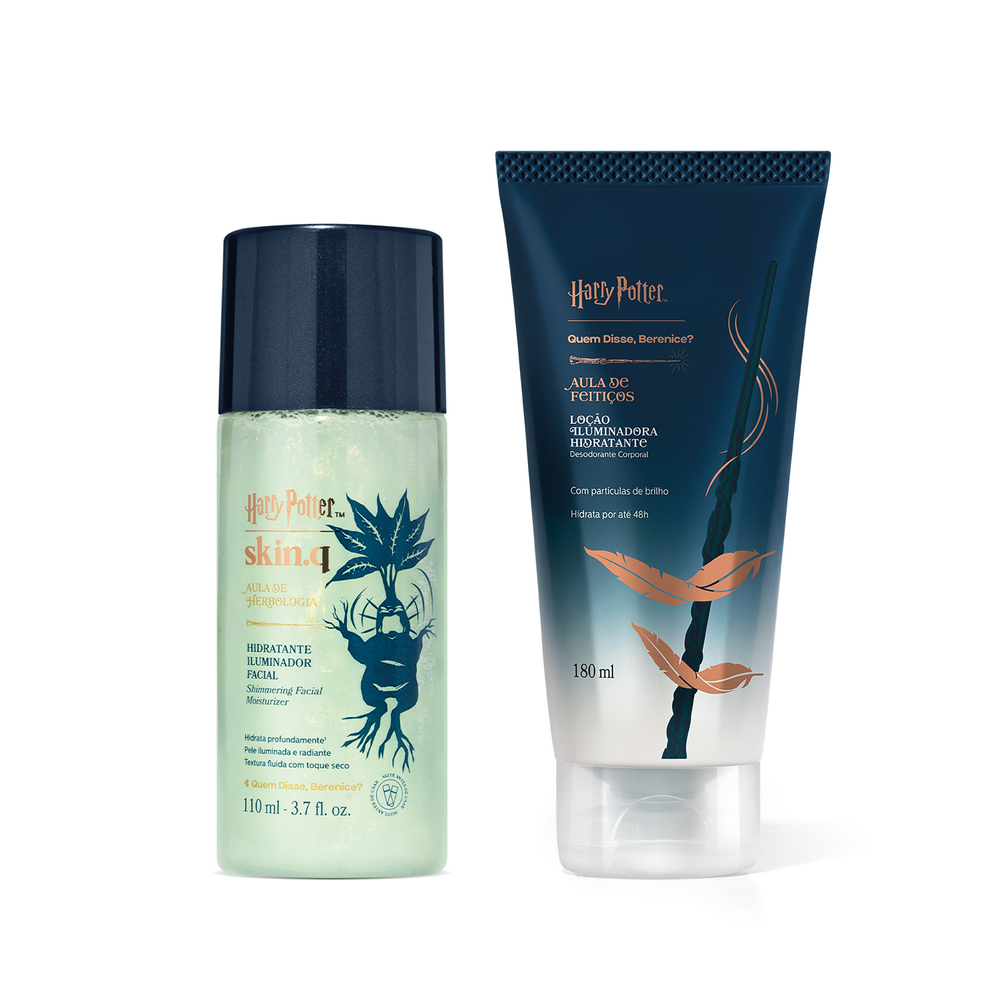 Combo Harry Potter Quem Disse, Berenice?: Loção Iluminadora Corporal 180ml + Hidratante Iluminador Facial 110ml Combo Harry Potter Quem Disse, Berenice?: Loção Iluminadora Corporal 180ml + Hidratante Iluminador Facial 110ml