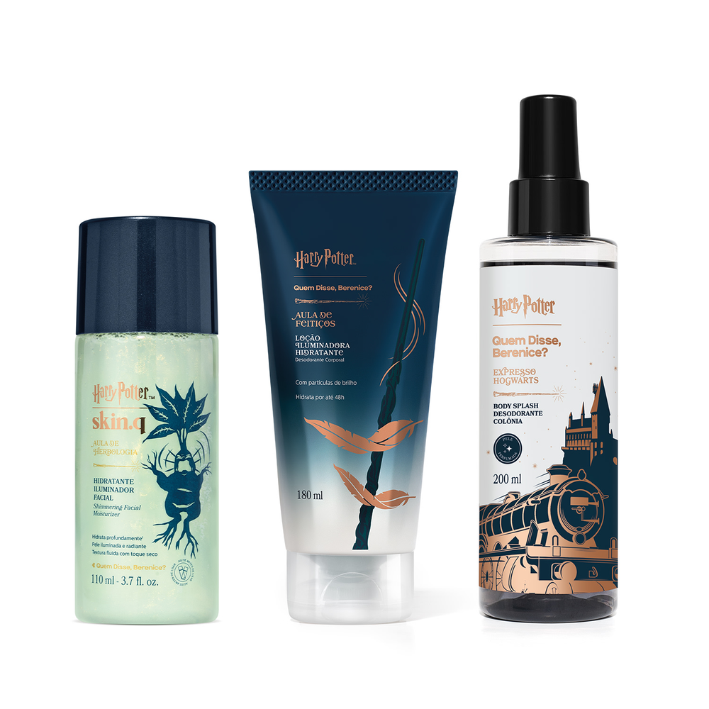 Combo Quem Disse, Berenice?: Body Splash 200ml +Loção Iluminadora Corporal 180ml + Hidratante Iluminador Facial 110ml