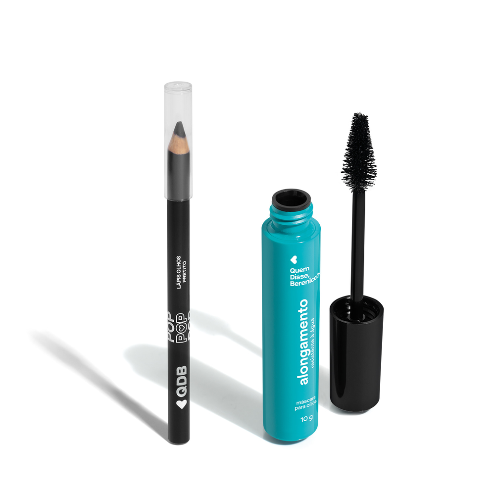 Combo Quem Disse, Berenice?: Máscara de Cílios Resistente è Água 10g + Lápis Preto Para Olhos 1,1g Combo Quem Disse, Berenice?: Máscara de Cílios Resistente è Água 10g + Lápis Preto Para Olhos 1,1g