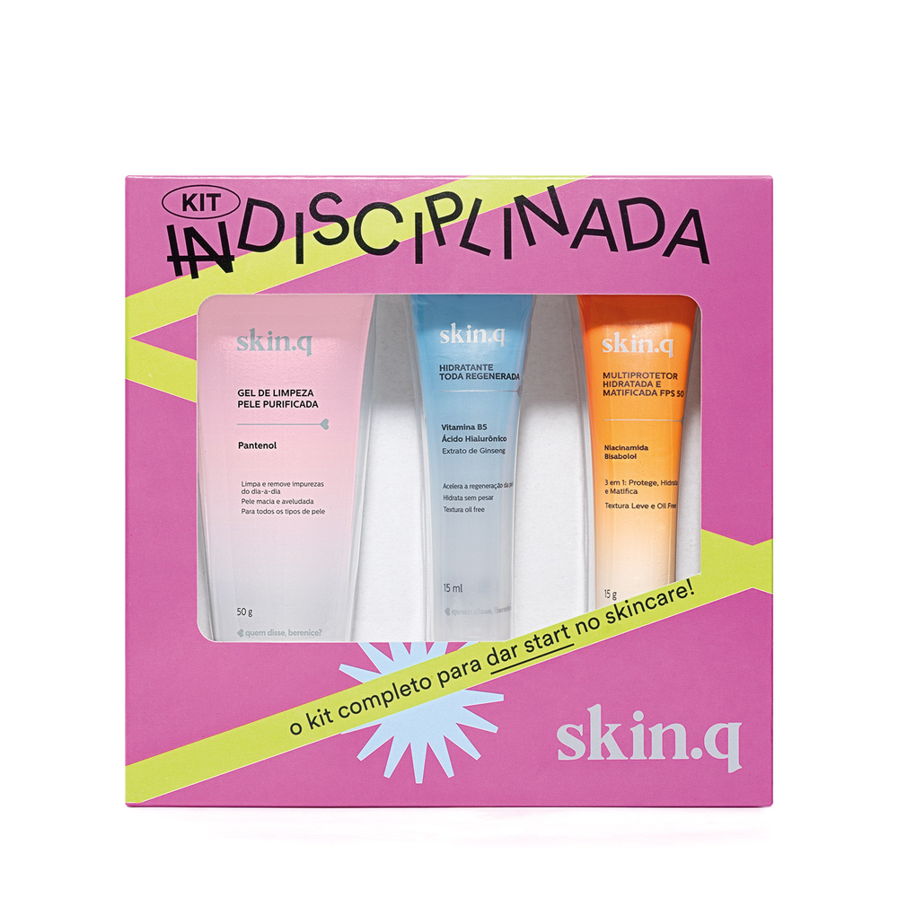 Mini Kit Skin.q Indisciplinada Quem Disse Berenice? (3 itens) Mini Kit Skin.q Indisciplinada Quem Disse Berenice? (3 itens)