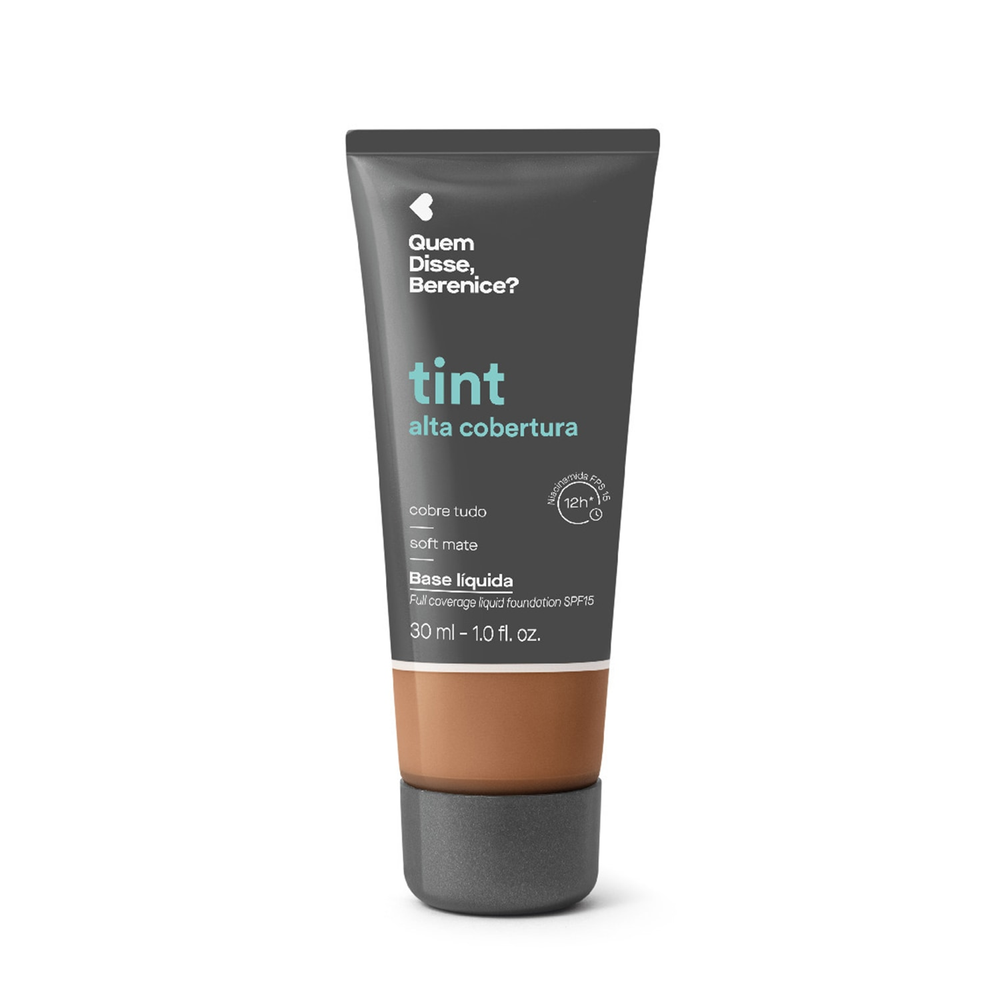 Base Líquida Tint Alta Cobertura Cor 290F Quem Disse, Berenice? 30ml Base Líquida Tint Alta Cobertura Cor 290F Quem Disse, Berenice? 30ml