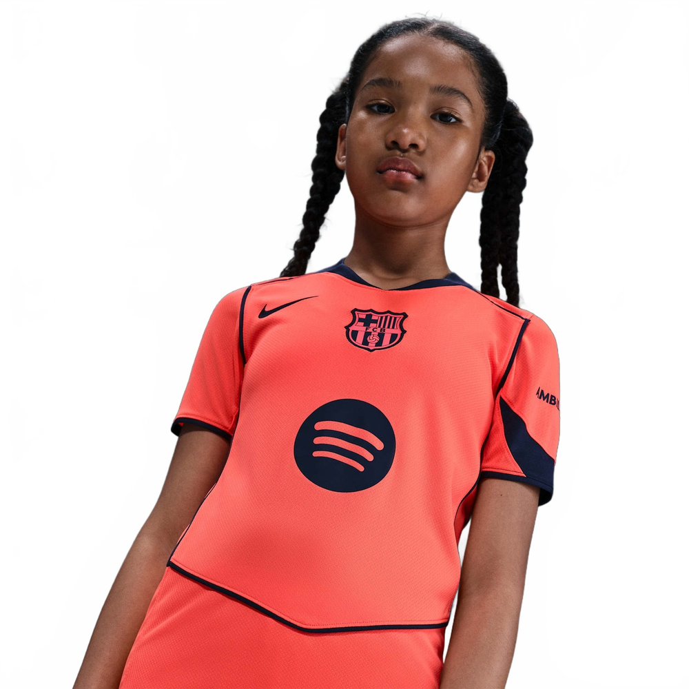 Camisa Barcelona Nike Total 90 III 2025/26 Torcedora Pro Infantil Camisa Barcelona Nike Total 90 III 2025/26 Torcedora Pro Infantil