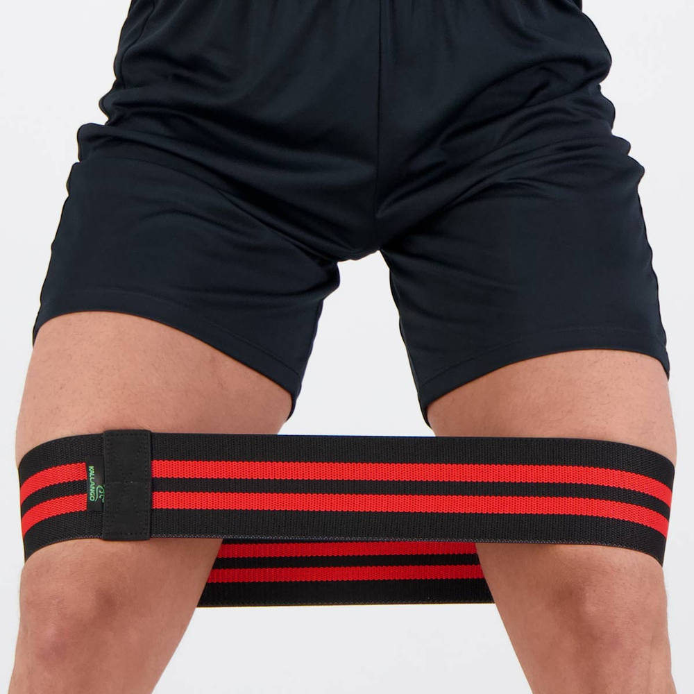 Band Elástica Kallango Pro 74cm Preto e Vermelho