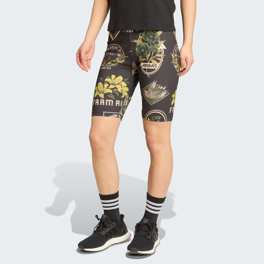 Bermuda Adidas Farm Biker Feminina Preta Bermuda Adidas Farm Biker Feminina Preta
