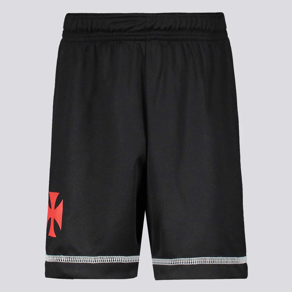 Bermuda Vasco Taça Infantil Preta Bermuda Vasco Taça Infantil Preta