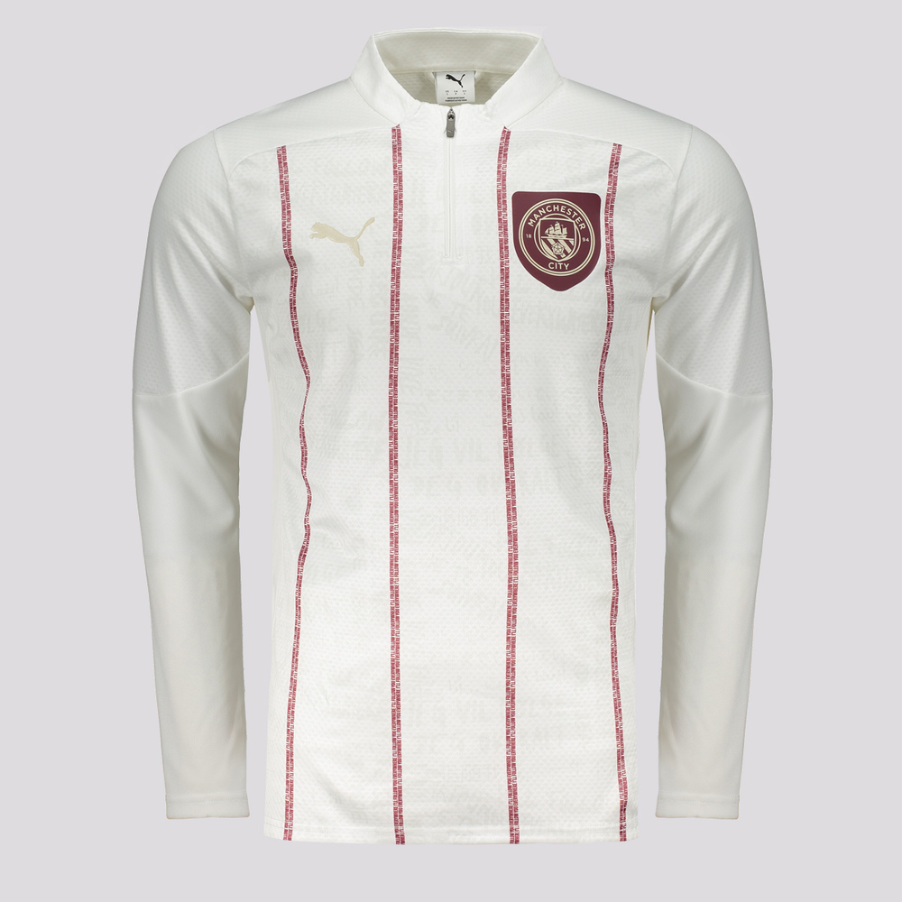 Blusão Puma Manchester City Pré-Jogo 2025 Branco