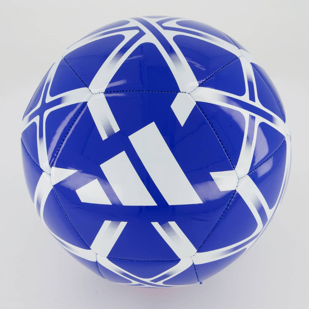 Bola Adidas Starlancer Campo Azul e Branca Bola Adidas Starlancer Campo Azul e Branca