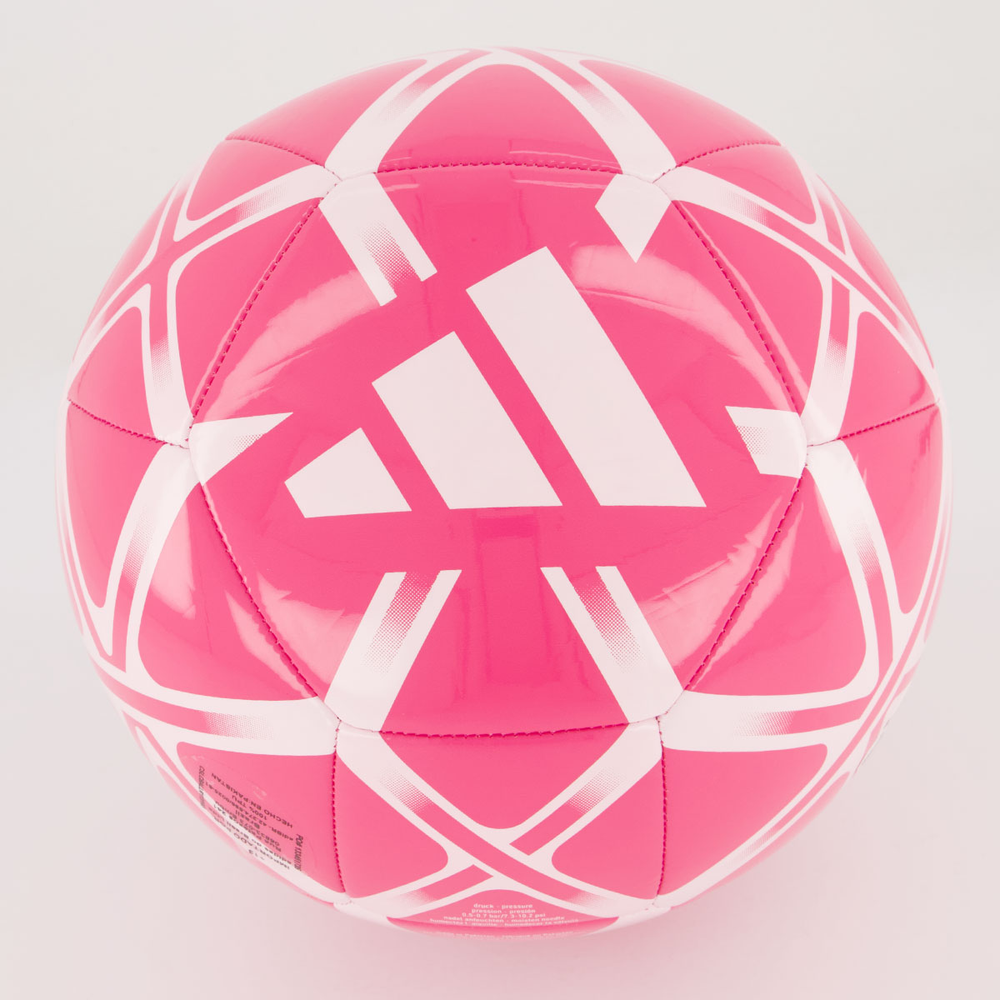 Bola Adidas Starlancer Campo Rosa e Branca Bola Adidas Starlancer Campo Rosa e Branca